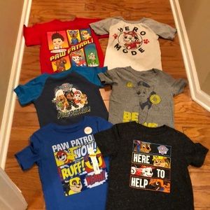 Licensed tees-paw patrol boys lot!!